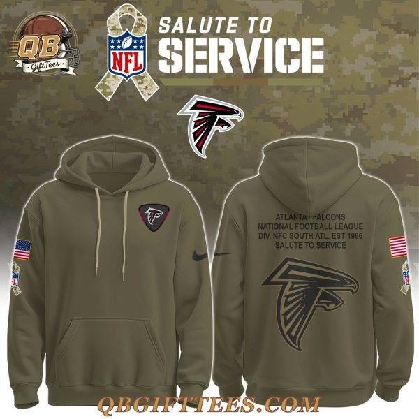 Atlanta Falcons Salute to Service Military Hoodie -Limited Edition NFL Veteran