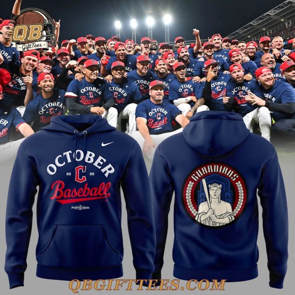 Cleveland Guardians October Baseball 2025 Postseason Official Hoodie
