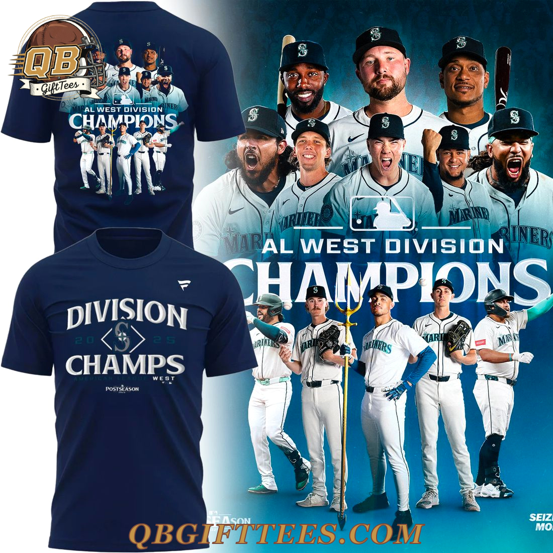 Seattle Mariners 2025 AL West Division Champions Limited Edition Shirt Seattle Mariners 2025 AL West Division Champions Limited Edition Shirt