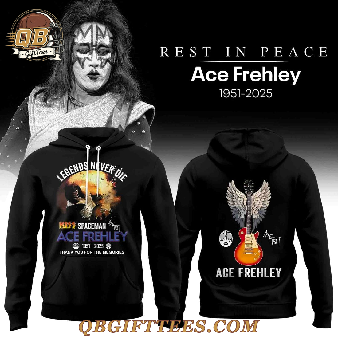Ace Frehley The Legend Lives Forever Special Edition Hoodie Ace Frehley The Legend Lives Forever Special Edition Hoodie