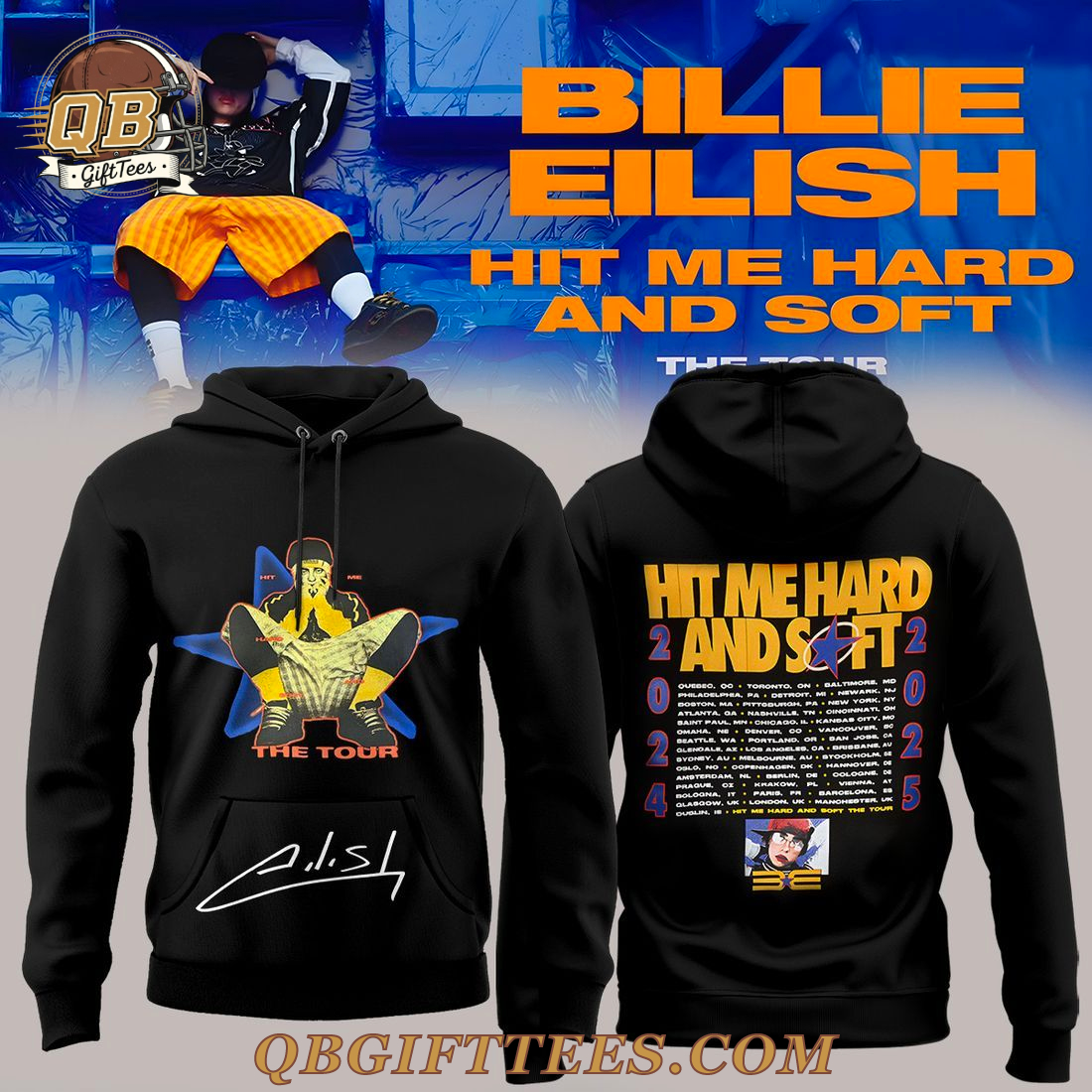 Billie Eilish Hit Me Hard and Soft Tour 2025 Special Edition Hoodie Billie Eilish Hit Me Hard and Soft Tour 2025 Special Edition Hoodie