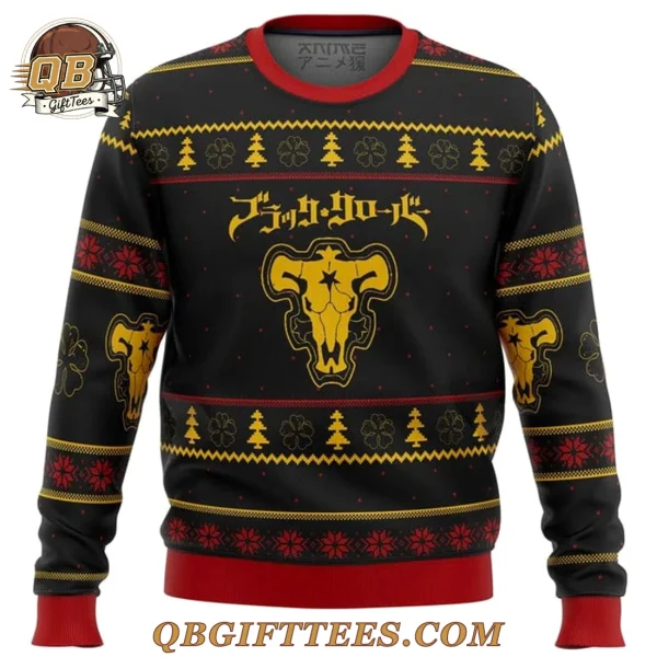 Black Clover Bulls Christmas Limited Edition Sweater