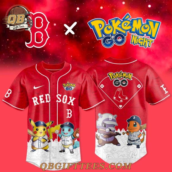 Boston Red Sox x Pokemon GO 2025 Limited Edition Jesrey