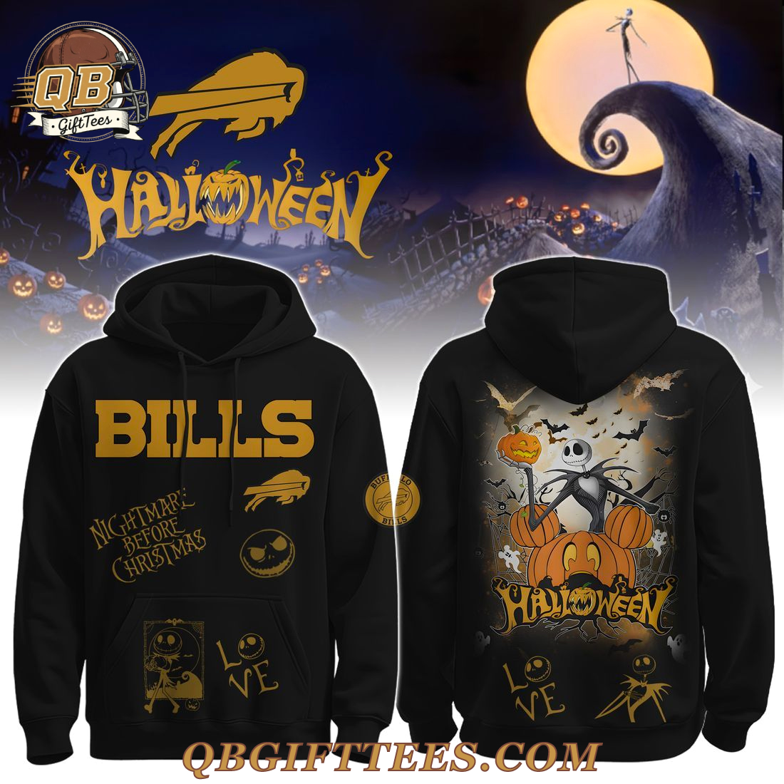 Buffalo Bills x Halloween Night Game 2025 Limted Edition Hoodie Buffalo Bills x Halloween Night Game 2025 Limted Edition Hoodie