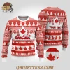 Canada Christmas Ugly Christmas Sweater Santa Claus Hockey Player Canada Christmas Ugly Christmas Sweater Santa Claus Hockey Player