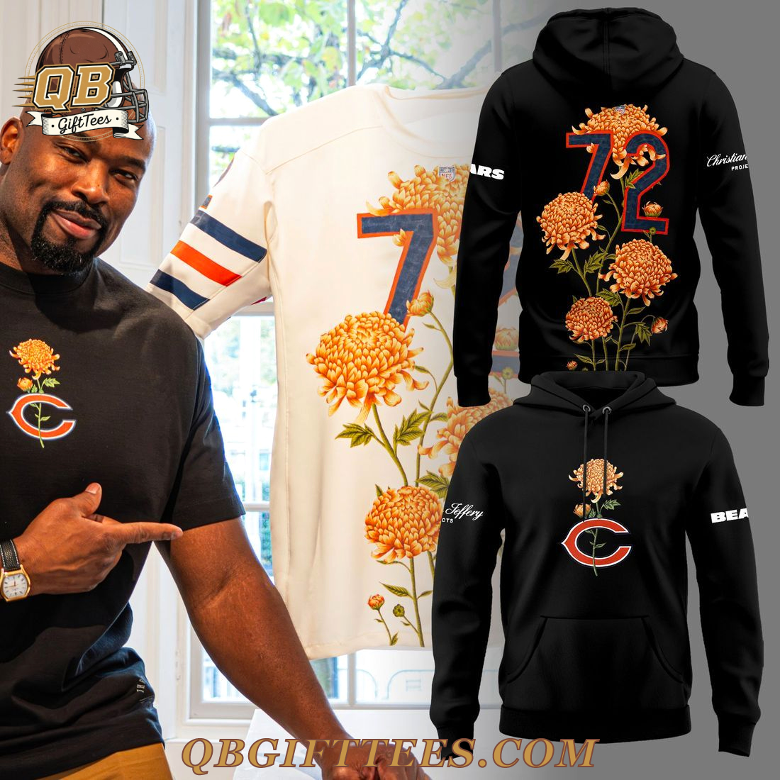 Chicago Bears with OOF Gallery and Christian Jeffery Special Edition Hoodie Chicago Bears with OOF Gallery and Christian Jeffery Special Edition Hoodie