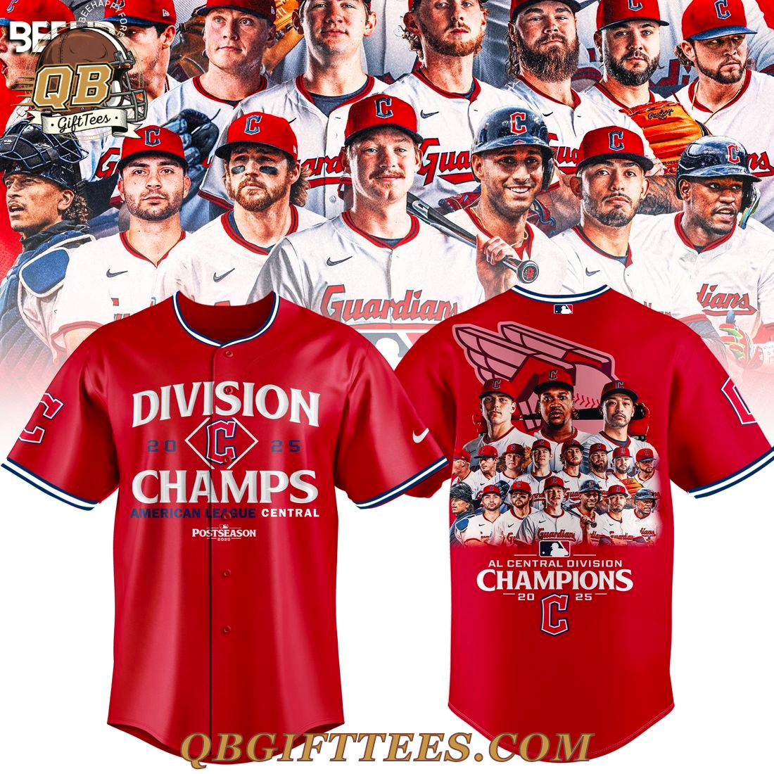 Cleveland Guardians 2025 AL Central Division Champions Commemorative Jersey Cleveland Guardians 2025 AL Central Division Champions Commemorative Jersey