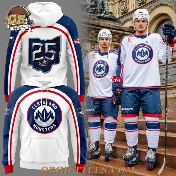Cleveland Monsters x Blue Jackets 2025 Limited Edition Hoodie