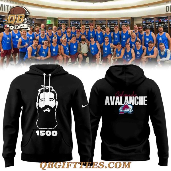 Colorado Avalanche – 1500th Anniversary Burnzie Commemorative Black Hoodie