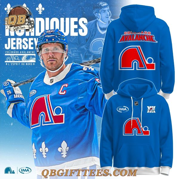 Colorado Avalanche x Nordiques Revival Edition Hoodie