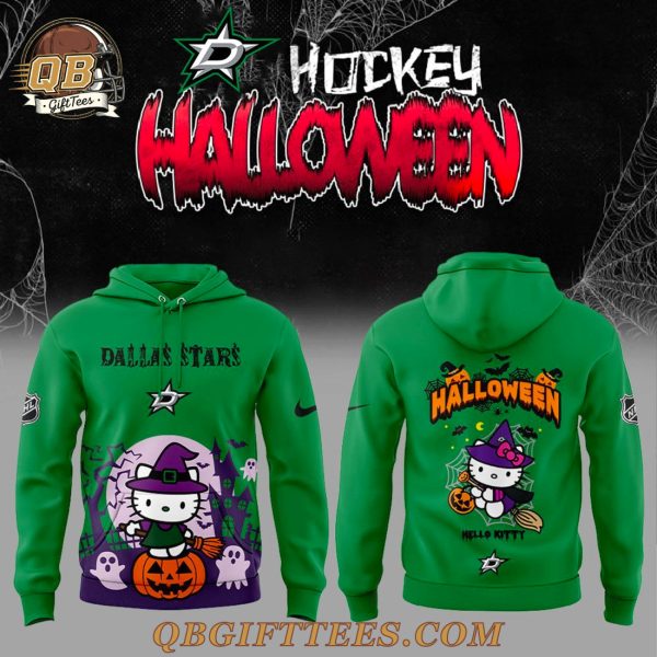 Dallas Stars Hello Kitty Happy Halloween 2025 Hoodie