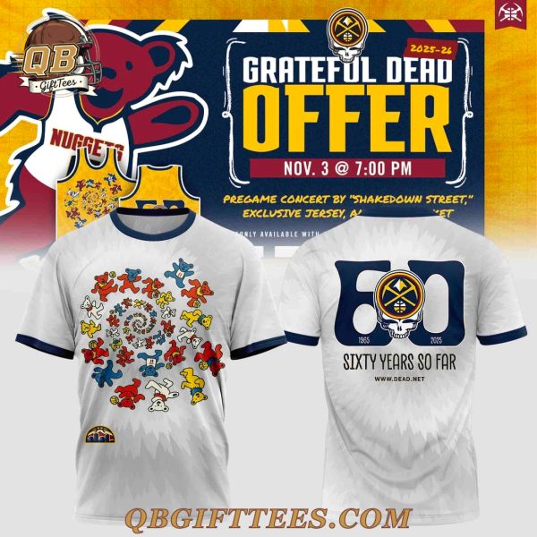 Denver Nuggets x Grateful Dead Limited Edition Shirt