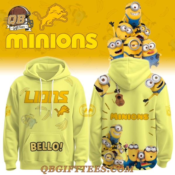 Detroit Lions x Minions Special Edition Hoodie