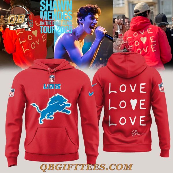 Detroit Lions x Shawn Mendes On The Road Again Tour Special Edition Hoodie