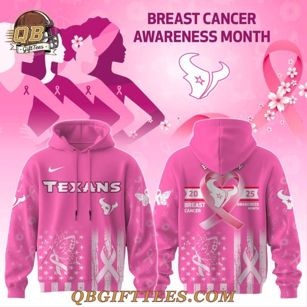 Houston Texans Breast Cancer Awareness Month 2025 Edition Hoodie