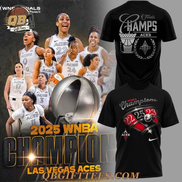 Las Vegas Aces 2025 WNBA Champions Edition Shirt V2
