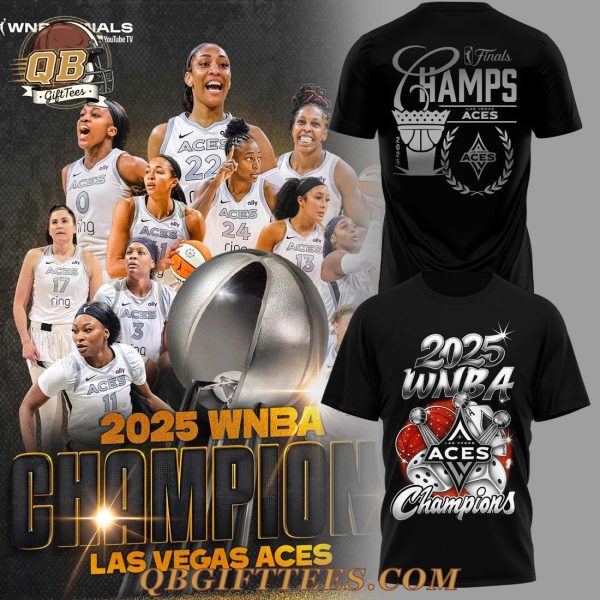 Las Vegas Aces 2025 WNBA Champions T-Shirt