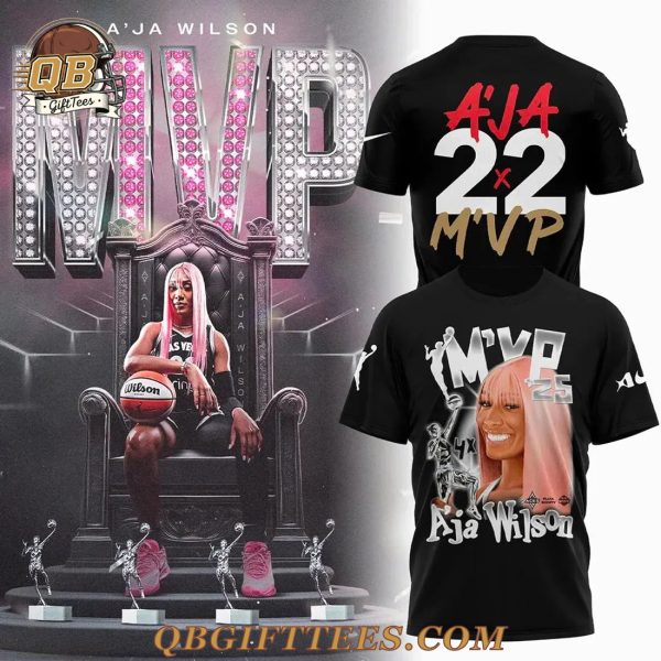 Las Vegas Aces  Aja Wilson 2025 WNBA MVP Edition For Fan T-Shirt
