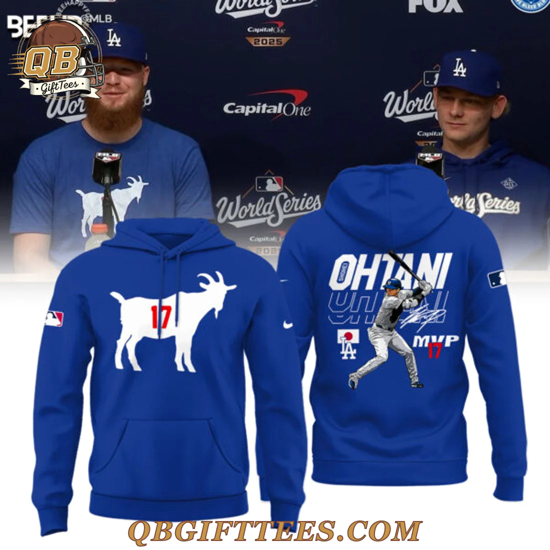 Los Angeles Dodgers The Goat Shohei Ohtani Special Edition Hoodie Los Angeles Dodgers The Goat Shohei Ohtani Special Edition Hoodie