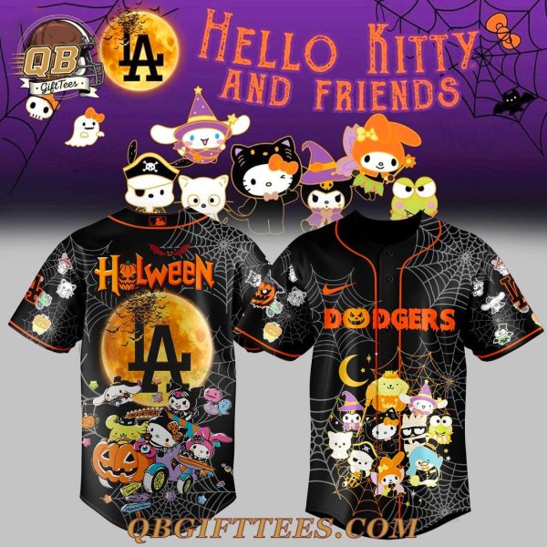 Los Angeles Dodgers x Hello Kitty and Friend Halloween Jersey