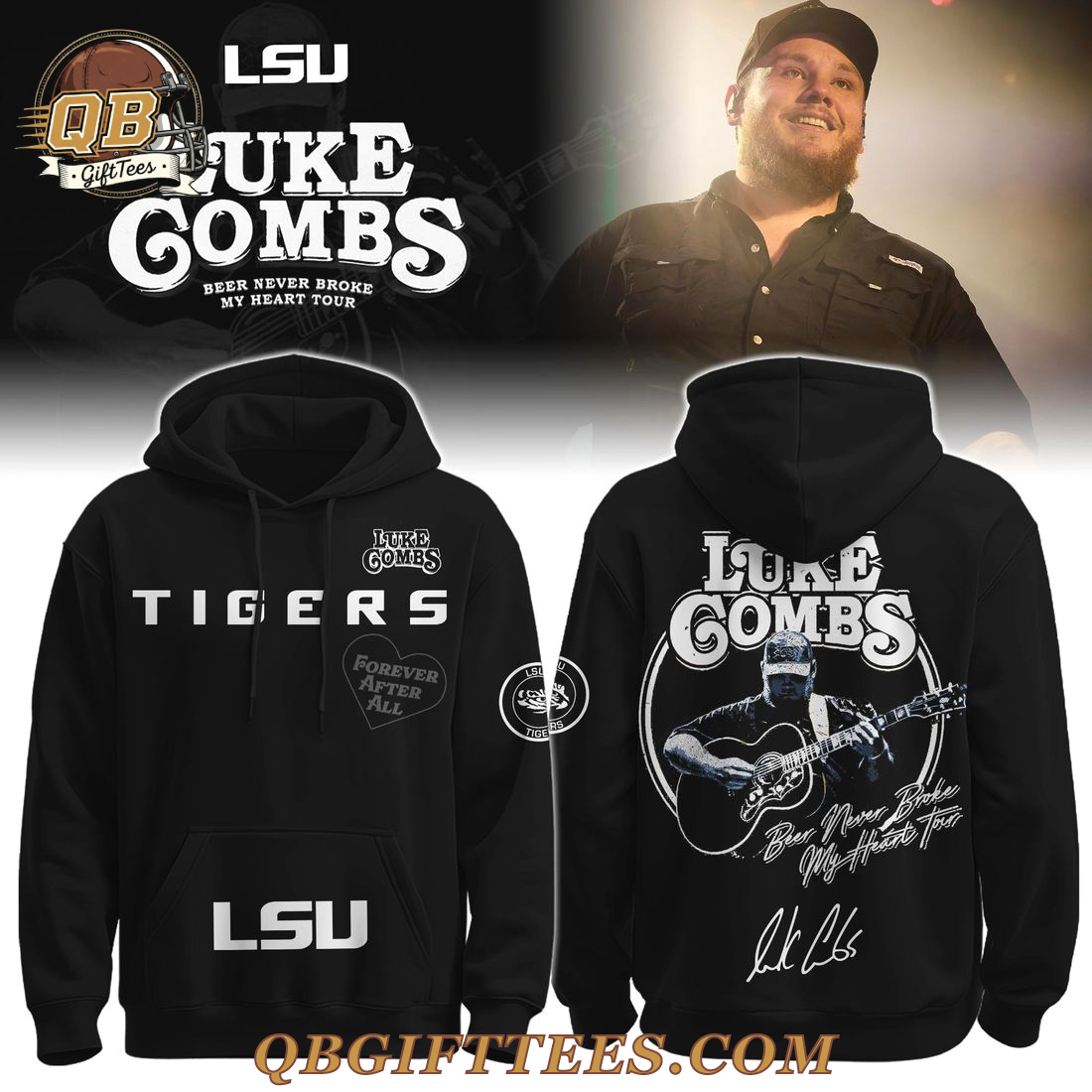 LSU Tigers x Luke Combs Tour 2025 Edition Hoodie LSU Tigers x Luke Combs Tour 2025 Edition Hoodie
