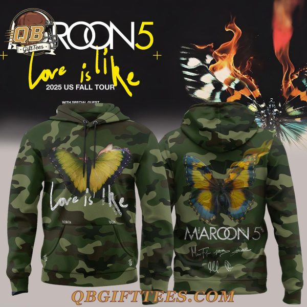 Maroon 5 Love Is Like Tour 2025 Special Edition Hoodie