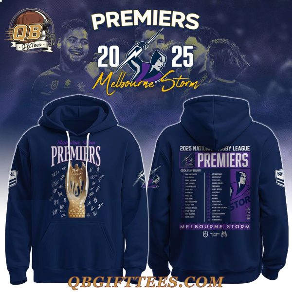 Melbourne Storm NRL 2025 Premiers Champions Hoodie – Limited Edition