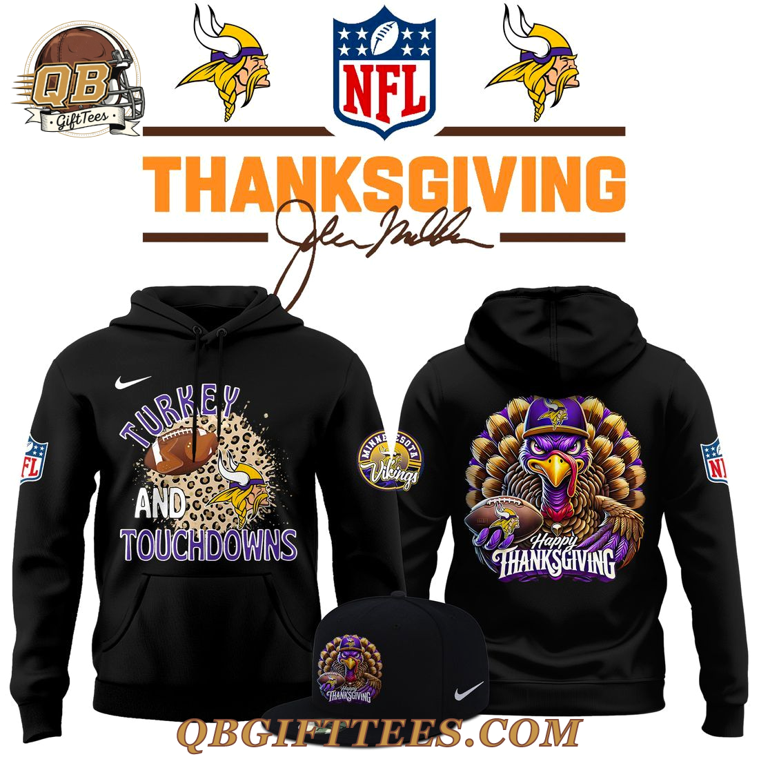 Minnesota Vikings Thanksgiving Day Hoodie Minnesota Vikings Thanksgiving Day Hoodie