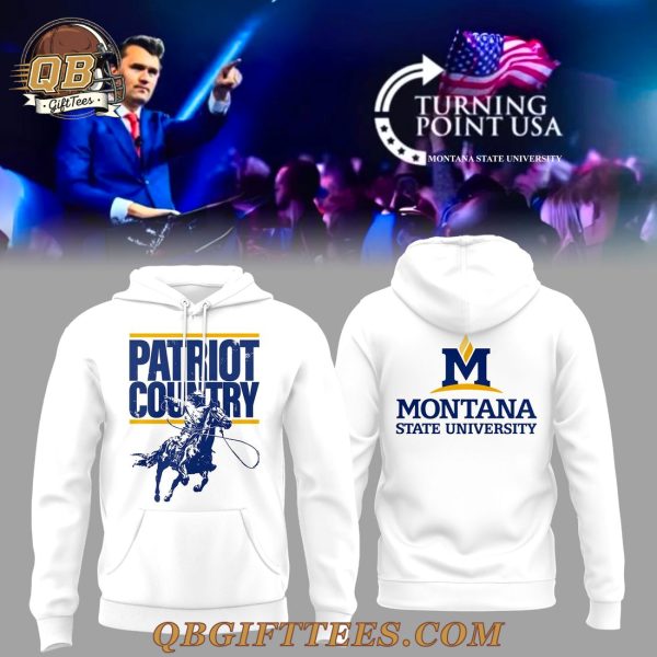 Montana State x Turning Point USA White Hoodie