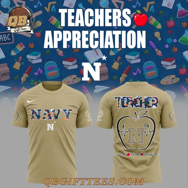 Navy Midshipmen Teachers Appreciation 2025 Shirt