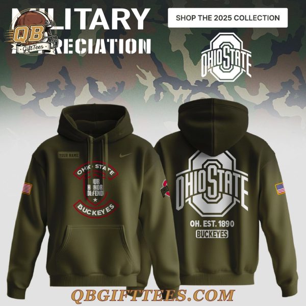 Ohio State Buckeyes 2025 Military Appreciation Limited Edition Custom Hoodie