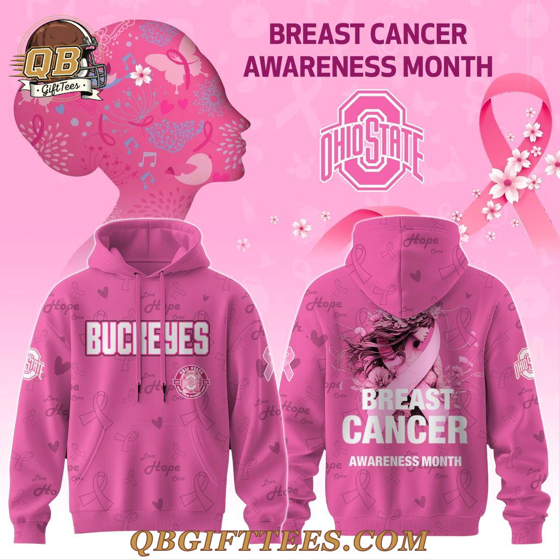 Ohio State Buckeyes Breast Cancer Awareness Month 2025 Limited Edition Hoodie Ohio State Buckeyes Breast Cancer Awareness Month 2025 Limited Edition Hoodie