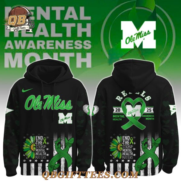 Ole Miss Rebels x Mental Health Awareness Special Edition Hoodie