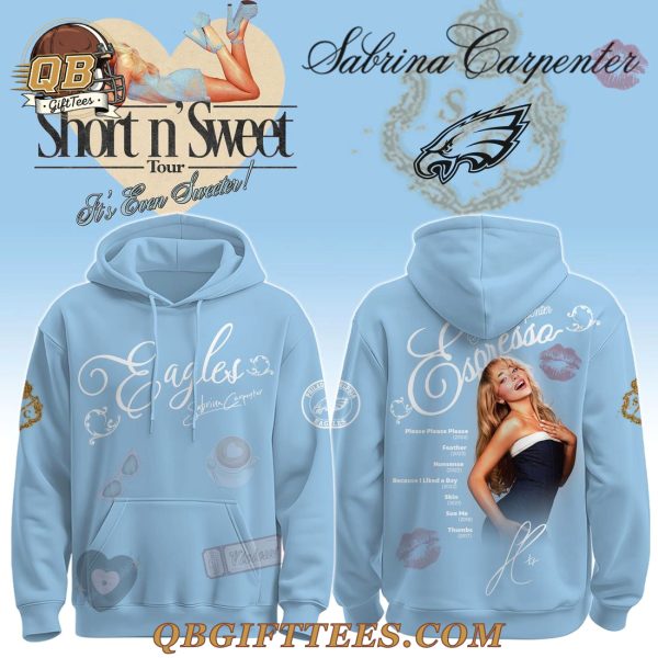 Philadelphia Eagles x Sabrina Carpenter Short n Sweet Tour Edition Hoodie