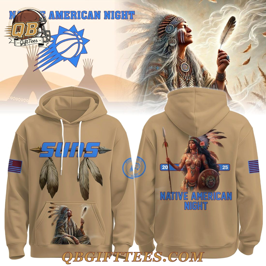 Phoenix Suns x Native American Heritage Night Special Edition Hoodie Phoenix Suns x Native American Heritage Night Special Edition Hoodie
