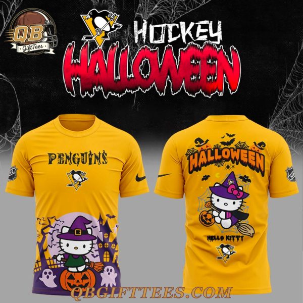 Pittsburgh Penguins Hello Kitty Happy Halloween 2025 Limited Edition Shirt