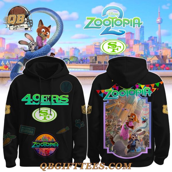 San Francisco 49ers x Zootopia 2 2025 Hoodie