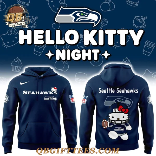 Seattle Seahawks x Hello Kitty 2025 Edition Hoodie