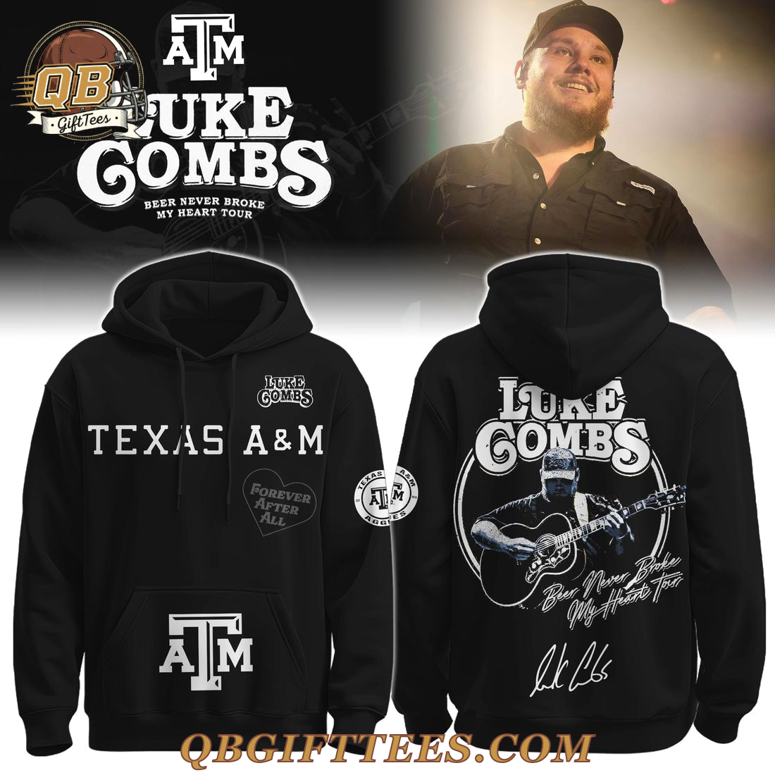 Texas A&M Aggies x Luke Combs Tour 2025 Edition Hoodie Texas A&M Aggies x Luke Combs Tour 2025 Edition Hoodie