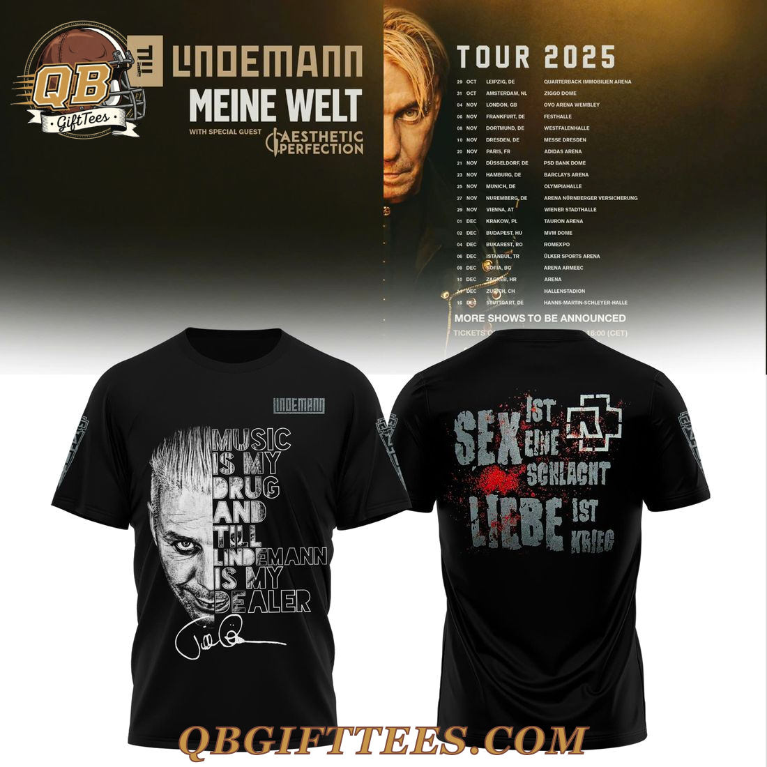 Till Lindemann - Meine Welt Tour 2025 Limited Edition Shirt Till Lindemann - Meine Welt Tour 2025 Limited Edition Shirt