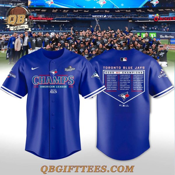 Toronto Blue Jays 2025 American League Champions Roster Baseball Jersey
