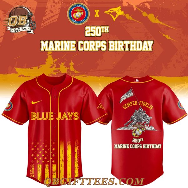 Toronto Blue Jays Marine Corps 250th Anniversary Limited Edition Jersey