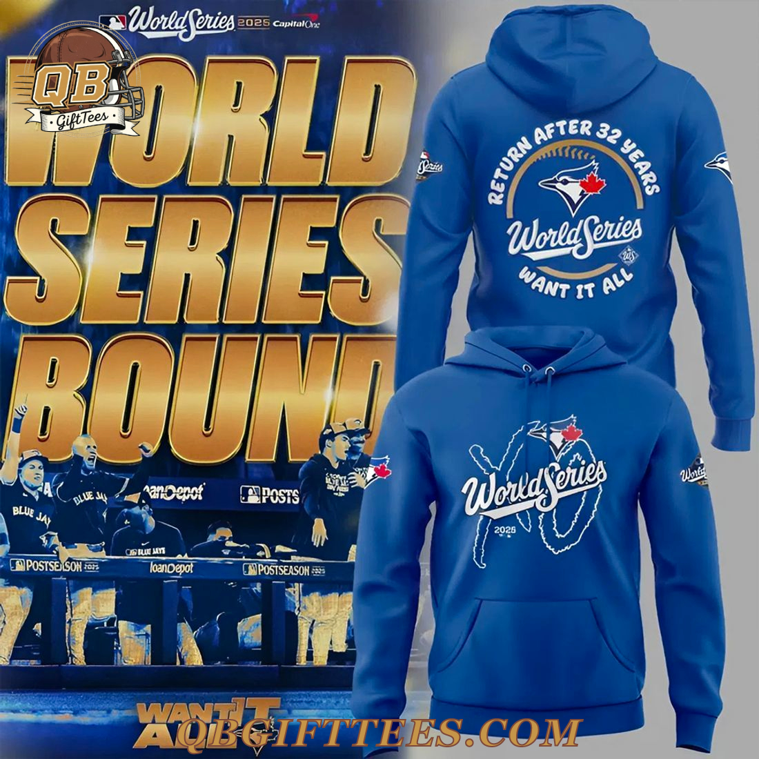 Toronto Blue Jays x The Weeknd World Series Bound Edition Hoodie Toronto Blue Jays x The Weeknd World Series Bound Edition Hoodie
