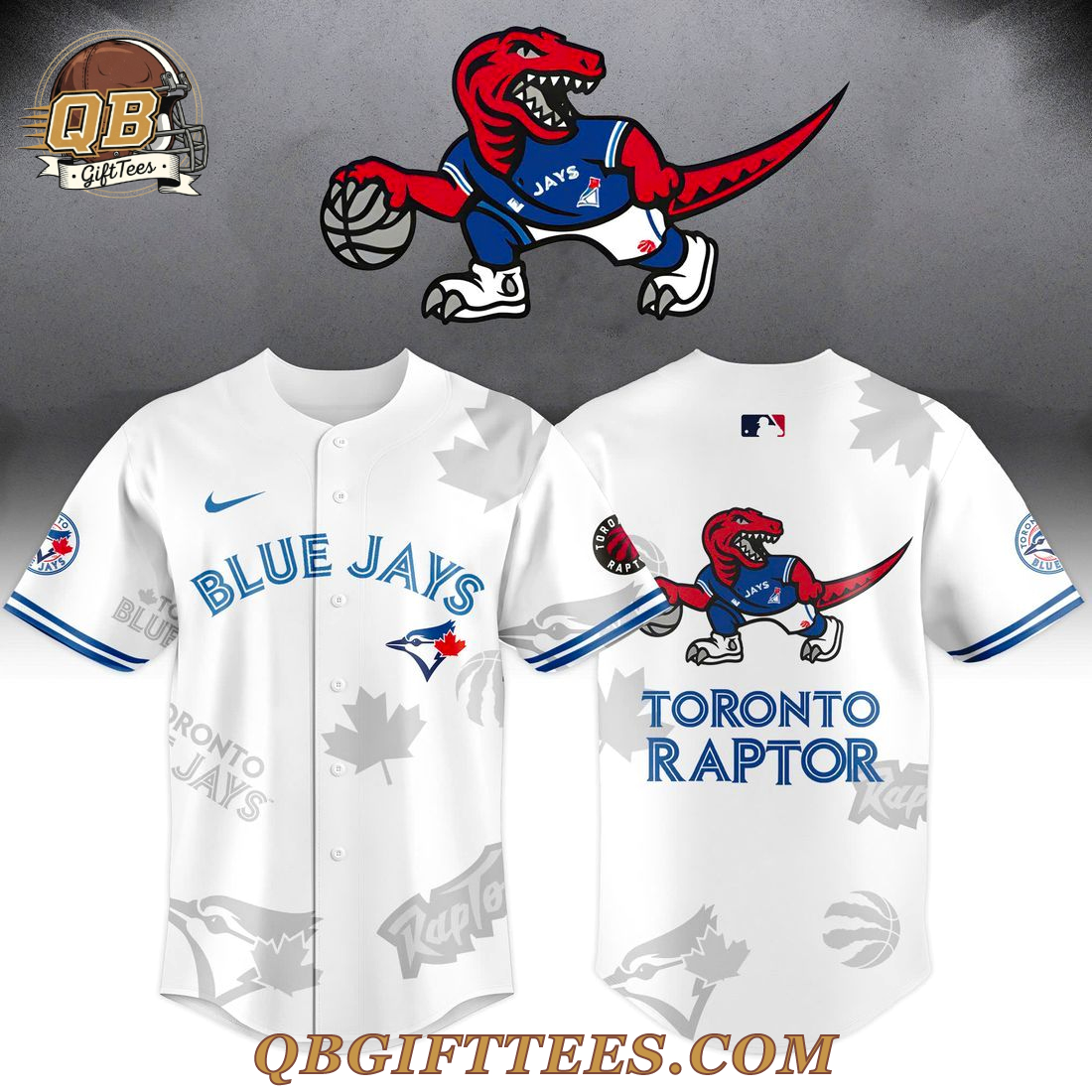 Toronto Blue Jays x Toronto Raptors Hybrid Logo Limited Edition Jersey Toronto Blue Jays x Toronto Raptors Hybrid Logo Limited Edition Jersey