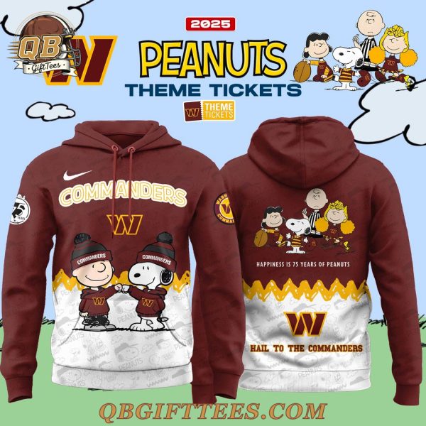 Washington Commanders x Peanuts 2025 Special Edition Hoodie