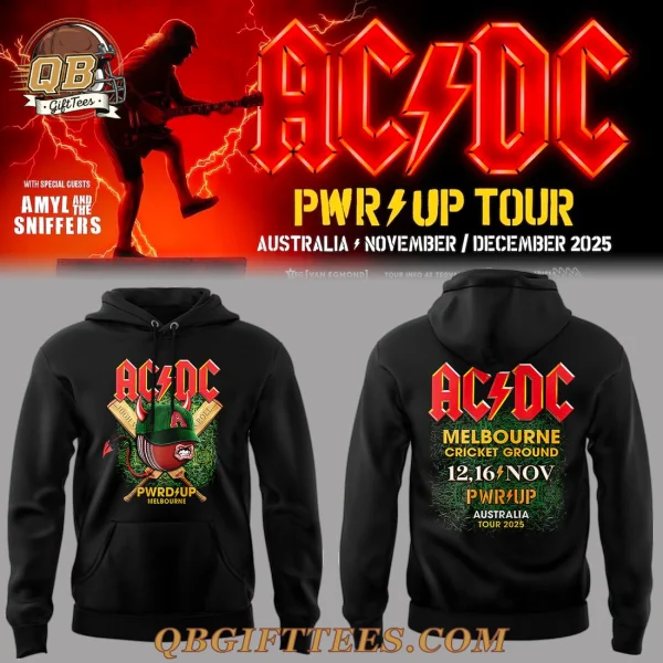 AC/DC Melbourne Edinburgh PWR UP Tour Hoodie