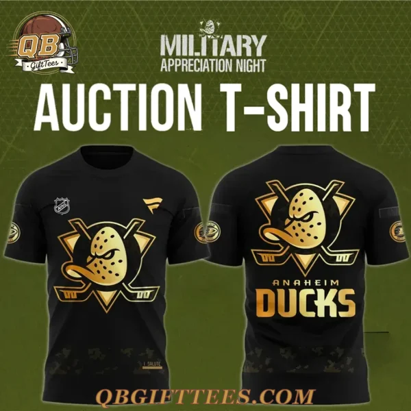 Anaheim Ducks Military Night 2025 Special Edition T-Shirt