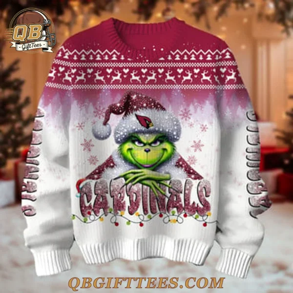 Arizona Cardinals x The Grinch Christmas Special Edition Ugly Sweater