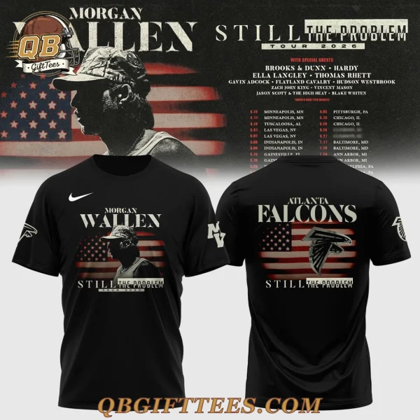 Atlanta Falcons x Morgan Wallen Still The Problem Tour 2026 T-shirt