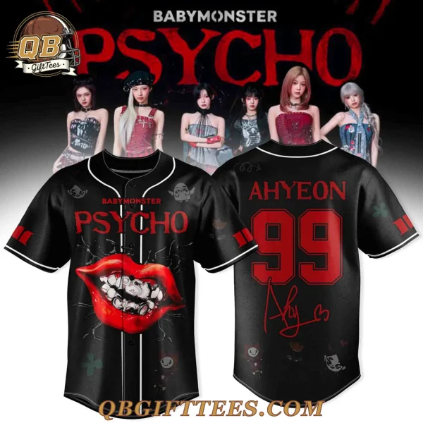 BABYMONSTER PSYCHO AHYEON We Go Up Tour Baseball Jersey